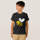 Don't Worry Bee Happy Cute Funny Sitive Quote Tシャツ (正面フル)