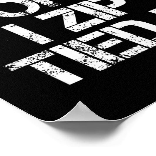 Don't Worry I Zip Tied It, Funny Car Guy Gift  ポスター (角)