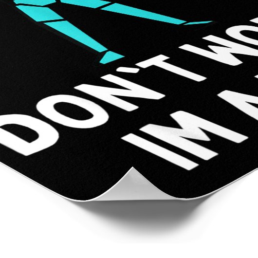 Don't Worry Im A Tank Gaming Mmo Rpg Funny  ポスター (角)