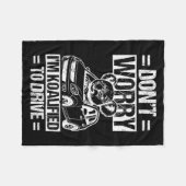 Don't Worry I'm Koalified To Drive Funny New Drive フリースブランケット (正面(横))