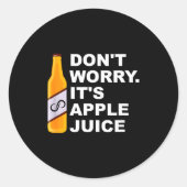 Don't Worry It's Juice Apparel ラウンドシール (正面)