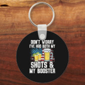 Don't Worry I've Had Both My Shots &amp; Booster F キーホルダー (正面)