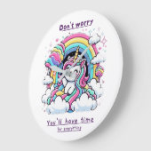 Don't Worry, You'll Have Time for Everything"  ラージ壁時計 (傾斜)