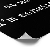 Dont Yell At Me Im Sensitive - Funny Marcus Vr Cha ポスター (角)