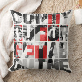 Don't You Forget About Me Black White Red クッション (ブランケット)
