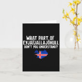 Dont You Understand Volcano Iceland  カード (黄色い花)