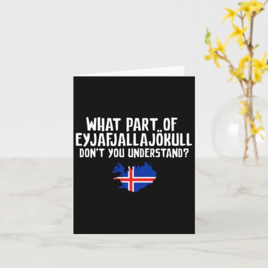 Dont You Understand Volcano Iceland  カード (黄色い花)