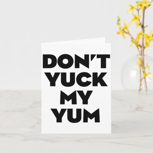 Don't Yuck My Yum  カード (黄色い花)