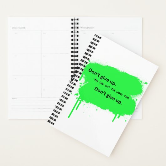 dontgiveup_youcancustheholetime プランナー手帳 (ディスプレー)