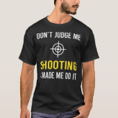 DontJudger射撃、 発砲 Tシャツ (正面)