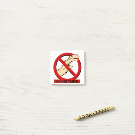 Don'tTouch投稿3x3 ポストイット (デスク上)