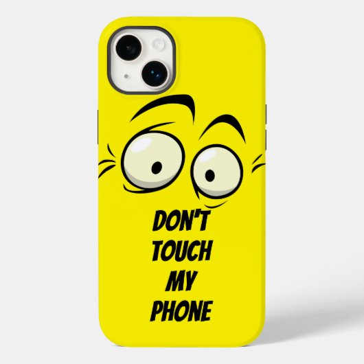 Don'tTouch電話の黄色のiPadケース&スキン Case-Mate iPhoneケース (裏面)