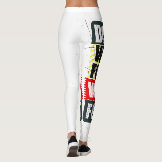 Dont'Wish for itのモチベーション引用文 レギンス (裏面)