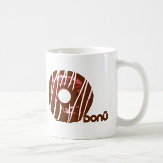 donuのロゴのマグ コーヒーマグカップ