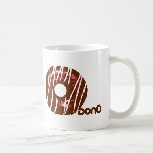 donuのロゴのマグ コーヒーマグカップ (右)