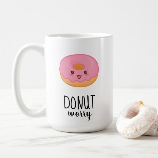 DONUT で安心 コーヒーマグカップ (ドーナツ)