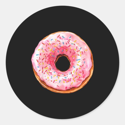 Donut Adult Kids Men Women Doughnut Costume  ラウンドシール (正面)