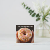 Donut And Coffee Shop Business Cards スクエア名刺 (スタンド正面)