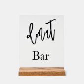 Donut bar wedding Acrylic sign アクリルサイン (正面)