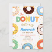 Donut Birthday Party Invitation 招待状 (正面)