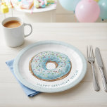 Donut Birthday Party Paper Plates | Sweet Donut  ペーパープレート<br><div class="desc">Add a fun and sweet touch to your celebration with these adorable donut birthday party paper plates featuring a cute pastel donut illustration with colorful sprinkles. Perfect for a donut themed birthday party, these plates make a charming addition to your party table decor. Designed to match a donut birthday theme,...</div>