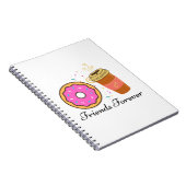 donut coffee friends forever ノートブック (右側)