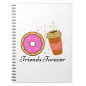 donut coffee friends forever ノートブック (正面)