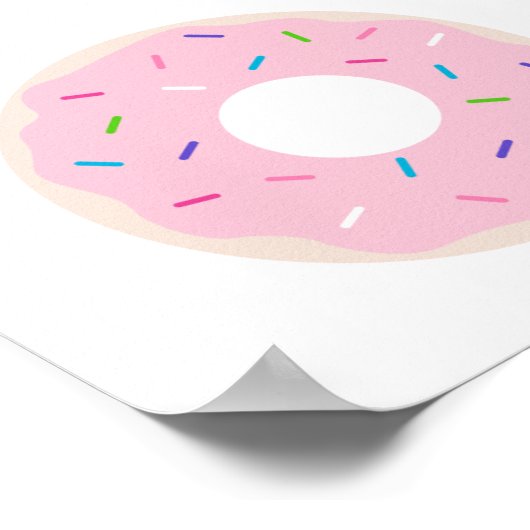 Donut Decoration Party / Sign Decoration ポスター (角)