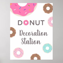 Donut Decoration Party / Sign Decoration ポスター