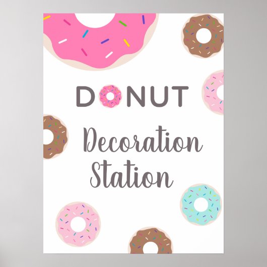 Donut Decoration Party / Sign Decoration ポスター (正面)