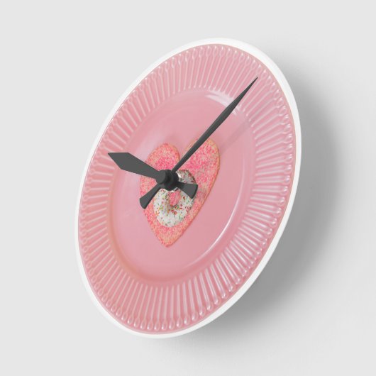 Donut design, round wall clock  ラウンド壁時計 (傾斜)