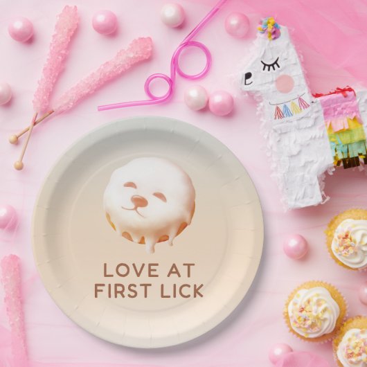 Donut Dream: Glazed Smile Pup  ペーパープレート (パーティー)