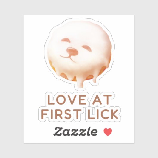 Donut Dream: Glazed Smile Pup Repeat Pattern シール (シート)