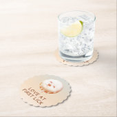 Donut Dream: Glazed Smile Pup Repeat Pattern ペーパーコースター (インサイチュ)