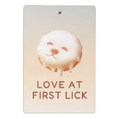 Donut Dream: Glazed Smile Pup Repeat Pattern ミニクリップボード (裏面)