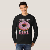 Donut Girl  for Women  Sprinkles Food Tシャツ (正面フル)