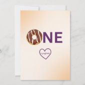 Donut Grow Up 1st Birthday 招待状 (裏面)