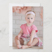 Donut Grow Up First 1st Birthday Invitation 招待状 (裏面)