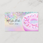 donut logo faux pastel glitter  名刺 (正面)