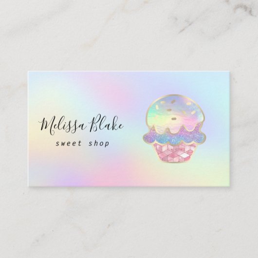 donut logo pastel colors background 名刺 (正面)
