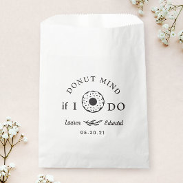 Donut Mind If I Do ウェディング ブライダルシャワー ドーナツ フェイバーバッグ