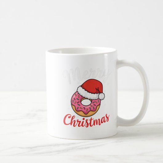 Donut Pajama Xmas Santa Donuts Christmas Kids コーヒーマグカップ (右)