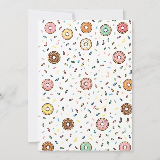 Donut Party Fun Invitation 招待状 (裏面)