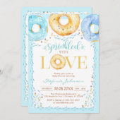 Donut Sprinkled with Love Baby Shower Invitation 招待状 (正面/裏面)