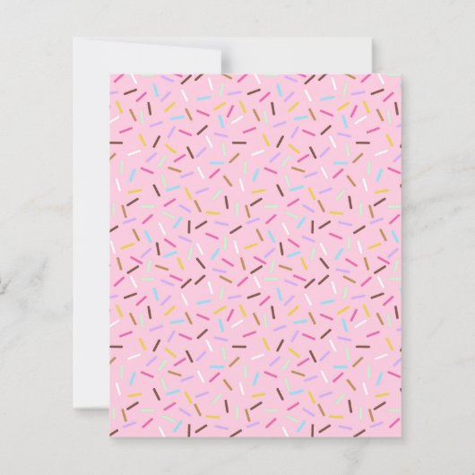 Donut Sprinkles Scrapbook Paper Pink Craft Paper (裏面)