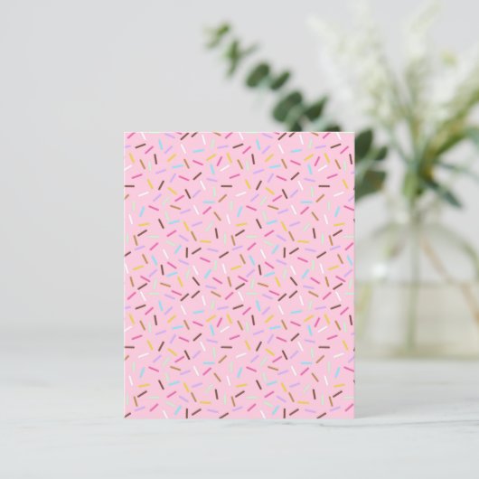Donut Sprinkles Scrapbook Paper Pink Craft Paper (スタンド正面)