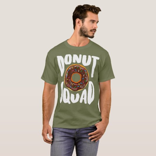 Donut Squad Shirt Cool Donut Lover Doughnut Tシャツ (正面フル)