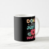 Donut Stress Just Do Your Best Cute Teacher Testin コーヒーマグカップ (正面右)
