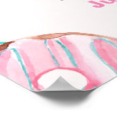Donut Sweet One Birthday Girl Party ポスター (角)