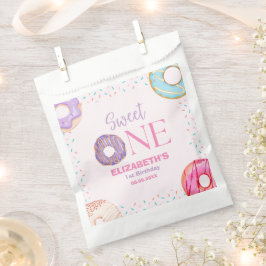Donut Sweet One Birthday Party Donut Birthday フェイバーバッグ